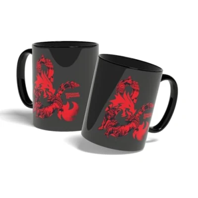 Image de Konix Dungeons &amp; Dragons Mug Tasse en céramique 320 ml Motif Monsters Noir et rouge