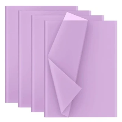 Image de Creavvee Découpage papier de soie 28 feuilles format 50x70cm Violet Clair