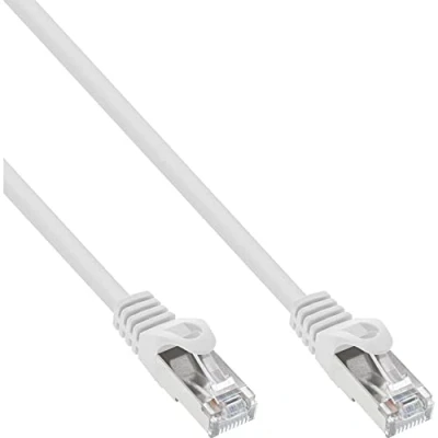 Image de INLINE Câble patch, S FTP, Cat.5e, blanc, 10m