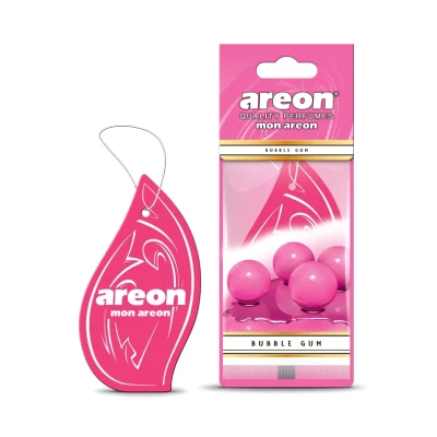 Image de AREON Mon Désodorisant Voiture Bubble Gum Rétroviseur Pendu Rose Maison (Lot de 10)