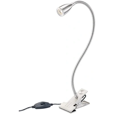 Image de Lunartec Lampe à Pince avec col de Cygne et LED 3 W intégrée