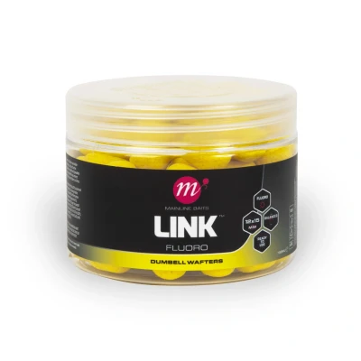 Image de Mainline Link Fluoro Dumbell Wafters Yellow (12x15mm)