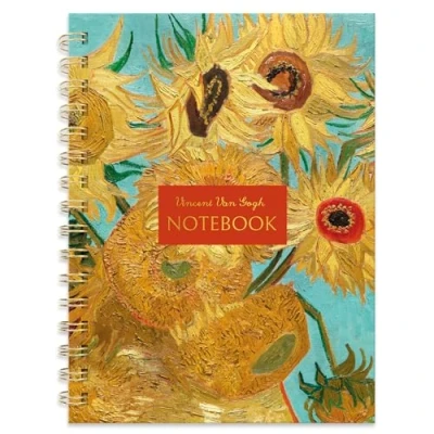 Image de Robert Frederick Carnet A5 filaire avec intercalaires Motif tournesols Van Gogh