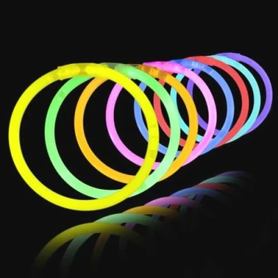 Image de 200 bracelets lumineux Glow Stick Pack Multicolore