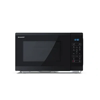 Image de Sharp YC MS252AE B, Four Micro ondes 25 Litres, Solo, Numérique, Noir