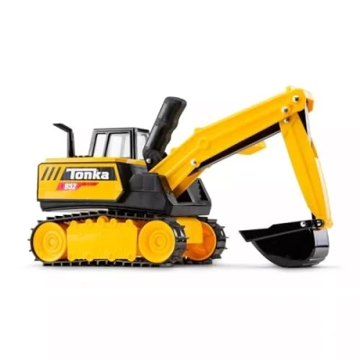 Image de Basic Fun Tonka Steel Classics Mighty Excavator Jouets de Construction pour Enfants, garçons et Filles, Jeu créatif, développement la motricité Enfants à partir 3 Ans 06182