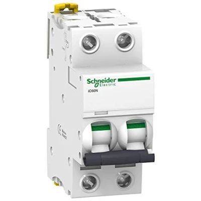 Image de Schneider Electric Acti9, iC60N disjoncteur 2P 6A courbe C A9F77206