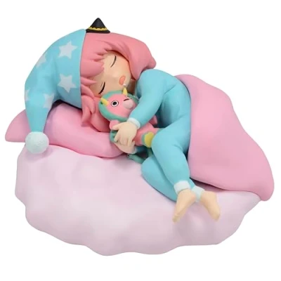 Image de Banpresto Figurine d&#039;action Anya Forger Spyxfamily Break Time Collection Pyjamas Voir 9 cm Multicolore BP88880