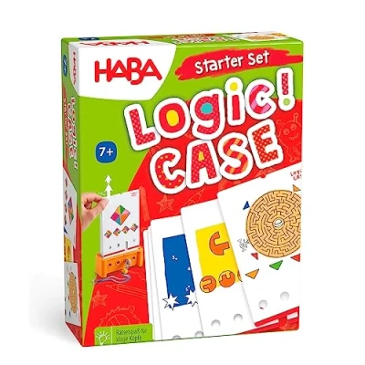 Image de HABA Logic Case Starter Set 7+ Jeux de société Enfant Logique et énigme Autonome Petit Format Voyage 7 Ans plus 306929, Coloré