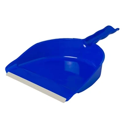 Image de Parodi &amp; Art. 441 Pelle pour la poussière Plastique avec Caoutchouc Brillante et Robuste Utilisable Le Balayage dans Maison Jardin Bleu ou Vert Assortis