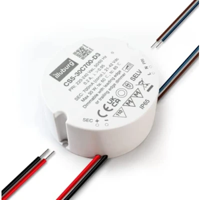 Image de illuburg Transformateur LED Variable TRIAC 700mA Courant Constant 15W 30W pour Lampe Bloc d&#039;Alimentation Driver