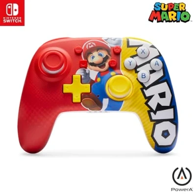Image de Manette sans fil améliorée PowerA Nano pour Switch Victoire de Mariomini