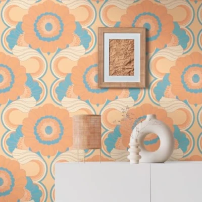Image de A.S. Création 395302 Papier peint intissé style rétro années 70 8,50 m x 0,53