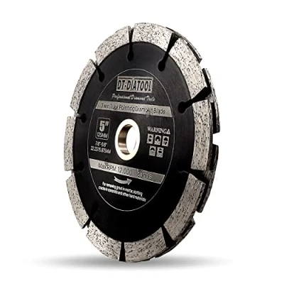 Image de DT DIATOOL lame à Double pointe 125 mm diamant de 22,23 16 pour enlever le mortier, réparer les surfaces d&#039;asphalte, couper la brique maçonnerie et pierre