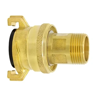 Image de Variosan 14009 Raccord à ventouse et haute pression 3/4&quot; filetage extérieur en laiton blanc Système Geka