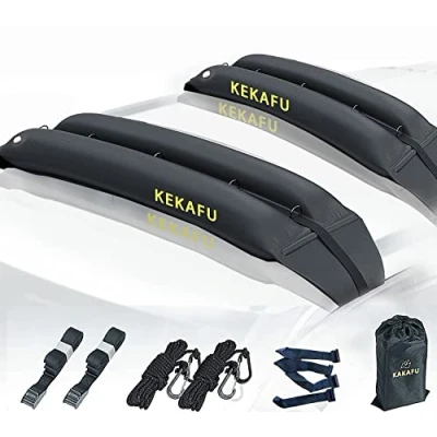Image de Coffre de Toit, Galerie Toit Universelle, Barre Voiture Souple, Gonflable, Porte Bagages Gonflable Facile À Utiliser