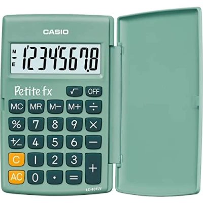 Image de Casio LC 401LV GN BOITE Calculatrice Scolaire Primaire Verte
