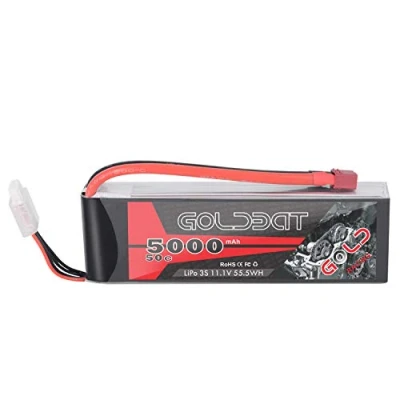 Image de GLODBAT 3S Lipo Batterie 5000mAh 11.1V 50C RC Soft Pack avec XT60 et connecteur Deans pour Voiture Camion Avion Hélicoptère Bateau Quadcopter