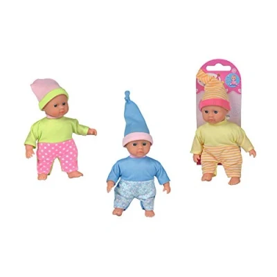 Image de Simba 105011936 Jolie poupée Laura, Corps Souple en différentes Couleurs, 3 Assorties, Un Seul Article est livré, 15 cm, bébé à partir de 12 Mois