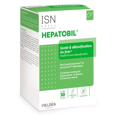 Image de INELDEA SANTE NATURELLE Duo Détox &amp; bien Être Hepatobil + Detox colon Contribue au être général Participe à la purification du foie et Cure 30j