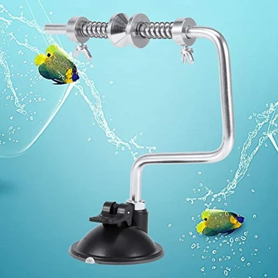 Image de Lazimin Enrouleur de Ligne pêche, système Bobine pêche Portable avec à Ventouse