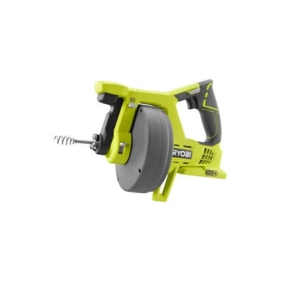 Image de RYOBI Déboucheur 18V ONE+ Vitesse Max 600 tr/min, pour 11,5cm/sec Câble 7,6m, Tête 16mm, Gâchette avec Interrupteur Bloquant et Inverseur de Rotation Batterie Chargeur non Inclus R18DA 0