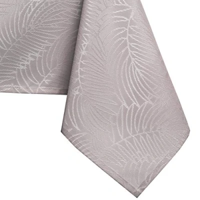 Image de AmeliaHome Nappe Effet Lotus déperlant Polyester Poudre Rose Gaia 110x110 cm