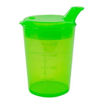 Image de Medi Inn Gobelet à bec Tasse 250 ml reutilisable (couleur: vert, ouverture: 12 x 10 mm)