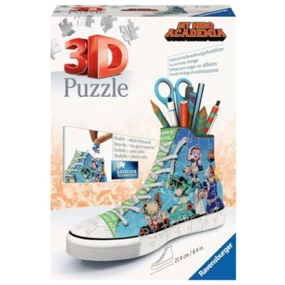 Image de Ravensburger Puzzle 3D Sneaker My Hero Academia Pot à crayons A partir de 8 ans 108 pièces numérotées assembler sans colle Accessoires inclus 11567