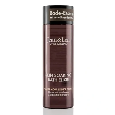 Image de Jean &amp; Len Bath Elixir Cardamom Tonka, aux huiles naturelles, laisse une agréable sensation sur la peau, parfum épicé, huile de bain pour tous types sans parabènes silicones, 100 ml