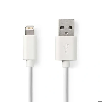 Image de Nedis CCGB39300WT20 câble Lightning 2 m Blanc Neuf