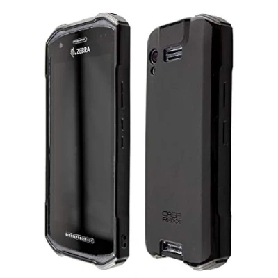 Image de caseroxx Coque pour Zebra TC21 / TC26, TPU Housse Étui de Protection Antichoc Smartphone (Coque Coloris Noir)