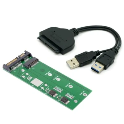 Image de Adaptateur CY câble SATA vers USB 3.0 pour SSD ASUS EP121 UX21 UX31, SANDISK ADATA XM11 2,5 et 3,5 pouces