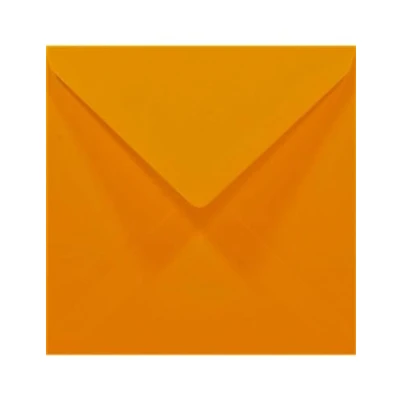 Image de Netuno 50 enveloppes carrées orange pastel 140 x mm Rainbow 80g rabat pointu collage humide colorées décoratives pour invitations mariage Noël cartes de voeux anniversaire