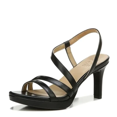 Image de Naturalizer Femme Brenta Sandale à Talon, Noir, 40 EU