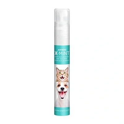 Image de Artero X Mint. Élimine instantanément la Mauvaise haleine de Votre Chien ou Chat. Maintient l&#039;hygiène bucco Dentaire. Goût agréable. Protège l&#039;émail. Facile à appliquer avec Un Spray diffuseur.