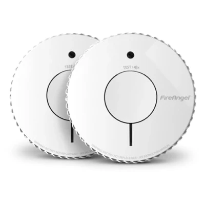 Image de AngelEye Lot de 2 Détecteurs Fumée Optique NF Piles 10 Ans AE6620 FRR T2 (Nouvelle génération, remplace Elegance Expert Duo TPST AE620 FRR)