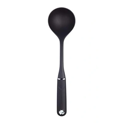Image de MasterClass Louche / Cuillère à Soupe avec Poignée Souple, Nylon Antiadhésif, 34 cm