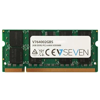 Image de V7 V764002GBS 2GB DDR2 PC2 6400 800Mhz SO DIMM Notebook Module de mémoire
