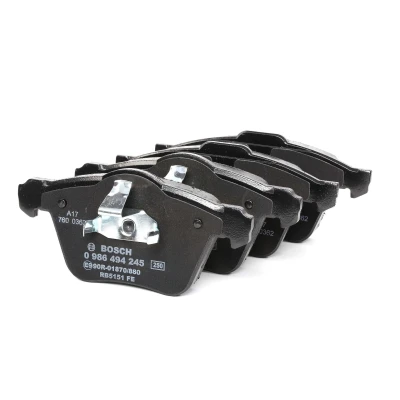 Image de BOSCH 0 986 494 245 Jeu de plaquettes frein Low Metallic avec clip piston, tôle anti bruit VOLVO: V70 3, V60 I, S60 II, FORD: S Max Mk1