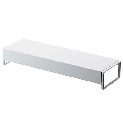 Image de Yamazaki 5248 TOWER Couvercle de ventilation extensible, blanc, Acier, minimaliste, 46～82 x 14 6.7 c m