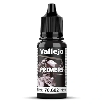 Image de Vallejo Couleur du modèle 17 ml Polyuréthane Primer Noir