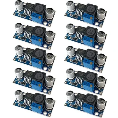 Image de QitinDasen 10Pcs Premium XL6009 DC Boost Converter Module, 3～32V à 5～35V Régulateur de Tension Élévateur, Module Élévateur Réglable 4A