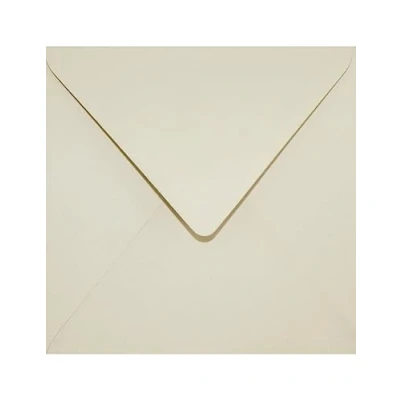 Image de Netuno 25 enveloppes carrées beiges 153x153 mm 120g Keaykolour Biscuit écologiques en papier recyclé colorées recyclées pour cartes de vœux invitations anniversaires Noël