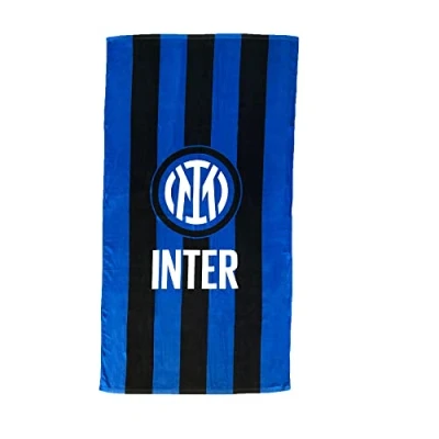 Image de Inter F.C Serviette de Plage en éponge 100% Coton 90 x 170 Logo Nouveau Produit Officiel