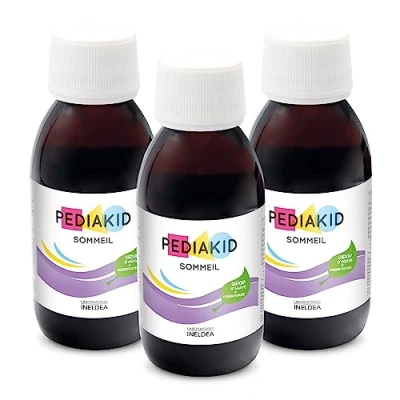 Image de Pediakid Complément Alimentaire Naturel Sommeil Formule Exclusive au Sirop d&#039;Agave Améliore la Qualité du Favorise l&#039;Endormissement Lot de 3 sirops 125ml