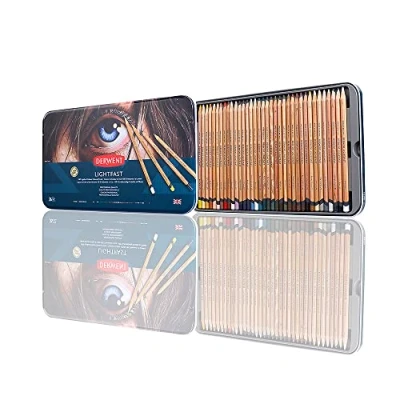 Image de Derwent Lightfast Set de 36 Crayons Couleur, Mines Rondes Solides 4 mm, Texture Crémeuse, pour Dessin &amp; Coloriage, Qualité Professionnelle (2302721)