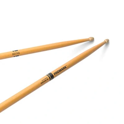 Image de ProMark Baguette Batterie Rebound 2B Baguettes ActiveGrip Devient plus collant lorsque vos mains transpirent Finition Active Grip, Pointe de gland, Bois hickory 1 Paire