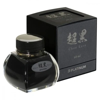 Image de Flacon d’encre Platinum Chou Kuro 60ML Black Gravure gratuite
