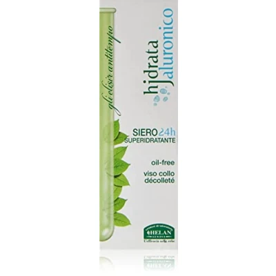 Image de Helan, Hjdrata Jaluronico, Sérum Visage à l&#039;Acide Hyaluronique, Serum Gel Super Hydratant pour Peau Sèche avec Compte gouttes Acide Hyaluronique Soin Visage, 30 ml Made in Italy